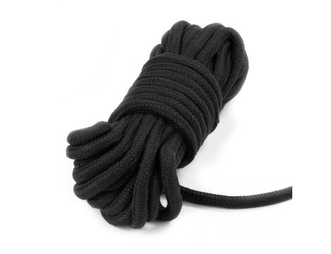 Czarna lina do podwiązywania rąk i nóg BDSM 10 m - 6