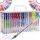Długopisy żelowe kolorowe brokatowe zestaw 140 szt