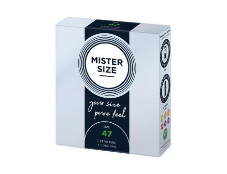 MISTER SIZE 47mm Condoms 3pcs