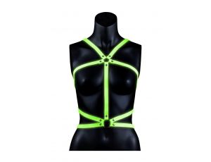 Body Harness - Glow in the Dark - Neon Green/Black - L/XL