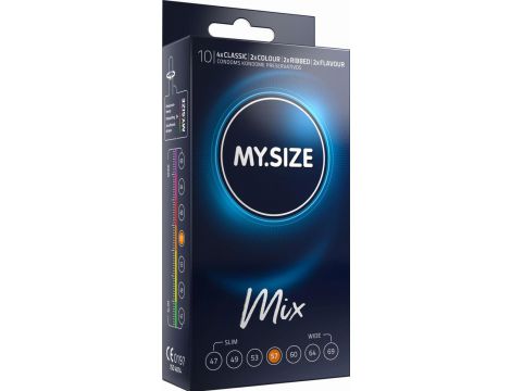 MY.SIZE Mix 57 mm Condoms- 10 pieces