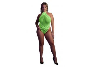 Body with Halter Neck - Neon Green - XL/XXXXL