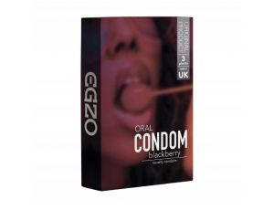 Smakowe zapachowe prezerwatywy egzo 3szt jeżyna