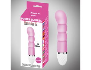 Annie g pink 16,5 cm silicone vibrating 10 speed