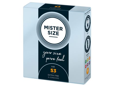 Dopasowane prezerwatywy mister size 53 mm 3szt - 4