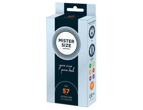 Dopasowane prezerwatywy mister size 57 mm 10szt - 4