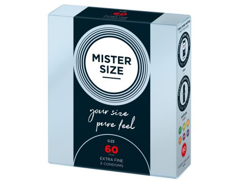 Mister Size 60mm pack of 3 - 3