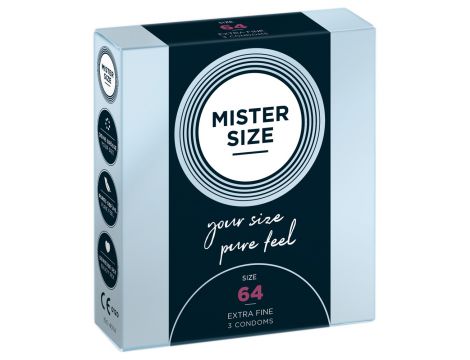 Mister Size 64mm pack of 3
