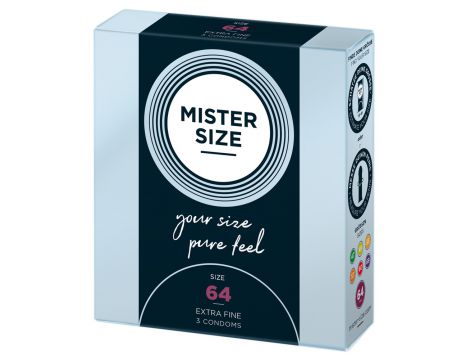 Mister Size 64mm pack of 3 - 3