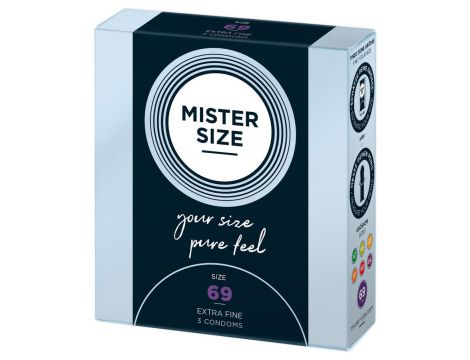 Mister Size 69mm pack of 3 - 4
