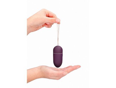 10 Speed Remote Vibrating Egg - Big - Purple - 9