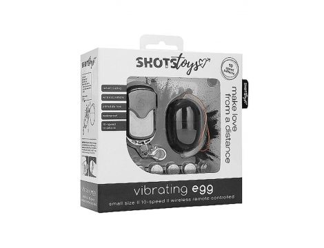 10 Speed Remote Vibrating Egg - Small - Black - 2