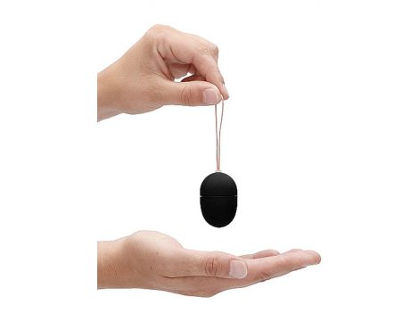 10 Speed Remote Vibrating Egg - Small - Black - 9