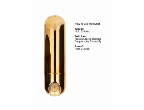10 Speed Rechargeable Bullet - Gold - 9