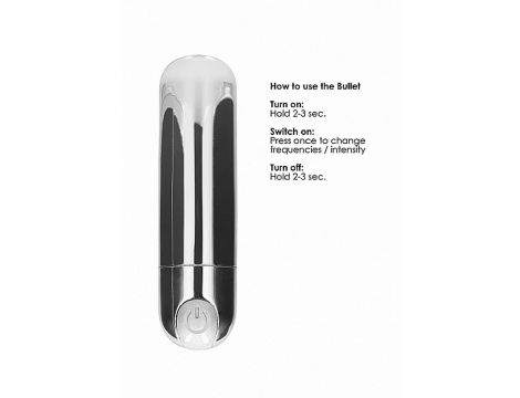 10 Speed Rechargeable Bullet - Silver - 9