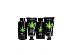 CBD - Bath and Shower - Luxe Gift set - Green Tea Hemp Oil