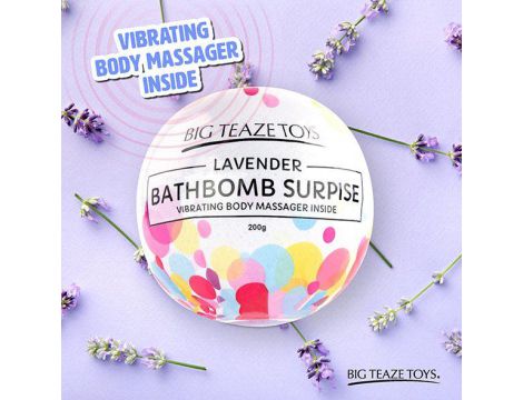 Big Teaze Toys - Bath Bomb Surprise with Vibrating Body Massager Lavender - 5