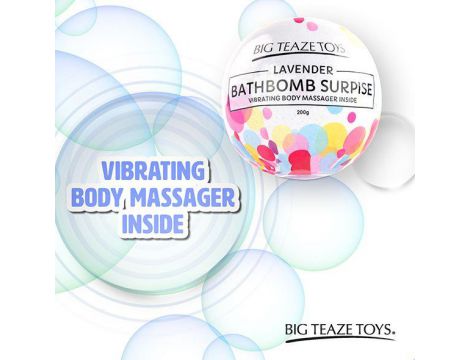 Big Teaze Toys - Bath Bomb Surprise with Vibrating Body Massager Lavender - 6
