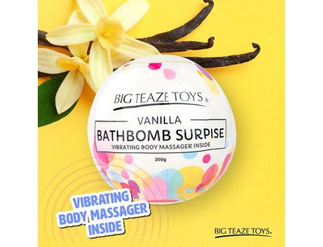 Big Teaze Toys - Bath Bomb Surprise with Vibrating Body Massager Vanilla - 5